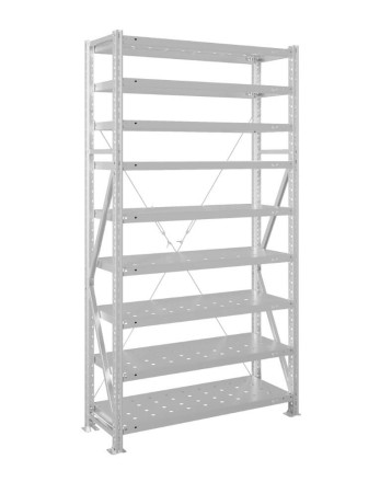 Стеллаж MS U 2500x700x500 9 полок (350 кг, перф) купить в Тюмени