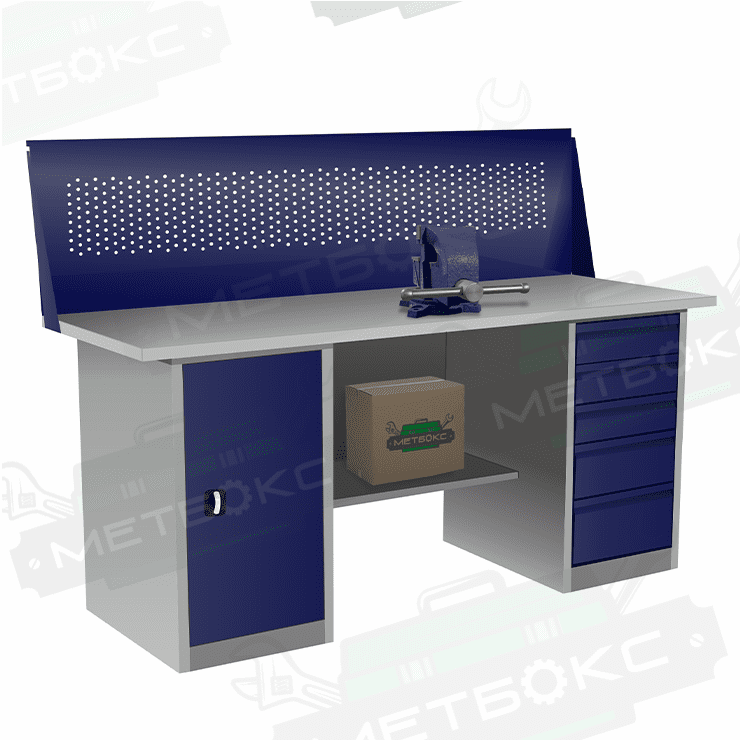 Верстак с тумбой и драйвером ВП-4/1,9 с экраном купить в Тюмени Верстак с тумбой и драйвером ВП-4/1,9 с экраном купить в Тюмени