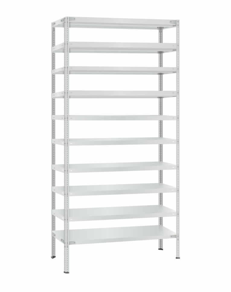 Стеллаж металлический Титан МС-500 2300х1000х600 10 полок купить в Тюмени Стеллаж металлический Титан МС-500 2300х1000х600 10 полок купить в Тюмени