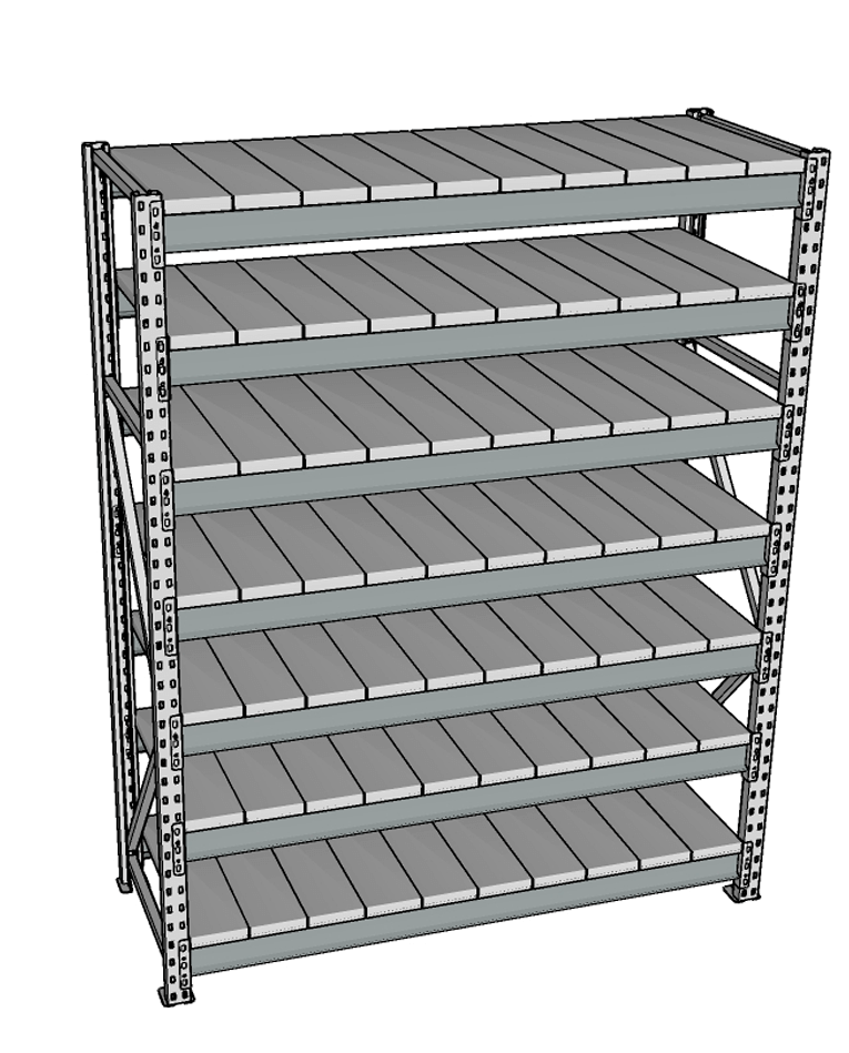 Стеллаж грузовой СГР 2000x1200x1000 7 полок (металл) купить в Тюмени Стеллаж грузовой СГР 2000x1200x1000 7 полок (металл) купить в Тюмени
