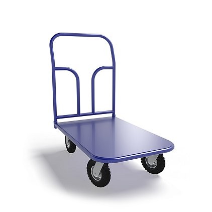 Платформенная тележка ТП 2 (г/п 300 кг, 900x600 мм, колеса пневматические 250 мм) купить в Тюмени Платформенная тележка ТП 2 (г/п 300 кг, 900x600 мм, колеса пневматические 250 мм) купить в Тюмени