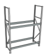 Стеллаж грузовой СГР 3000x1500x600 2 полки (без настила)