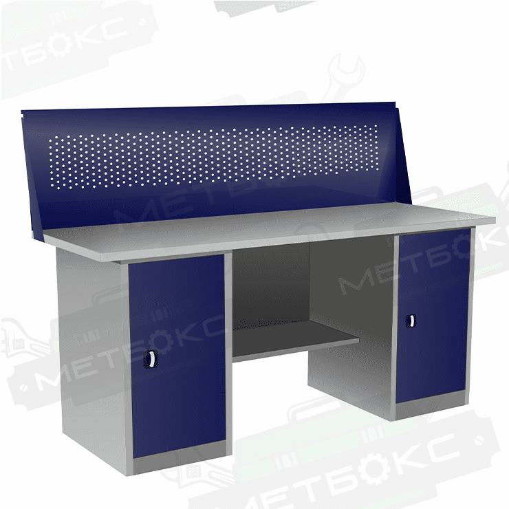 Верстак двухтумбовый ВП-5/1,6 с экраном купить в Тюмени Верстак двухтумбовый ВП-5/1,6 с экраном купить в Тюмени