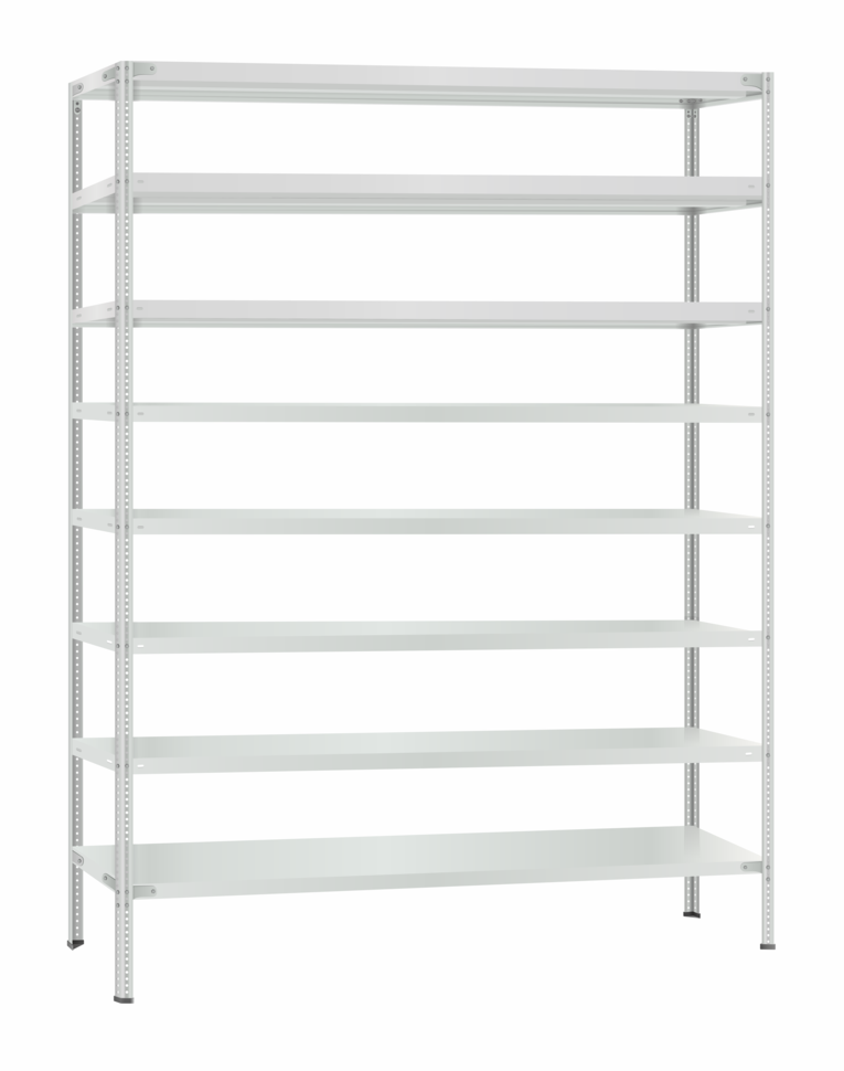 Стеллаж металлический Титан МС-500 2400х1500х500 8 полок купить в Тюмени Стеллаж металлический Титан МС-500 2400х1500х500 8 полок купить в Тюмени