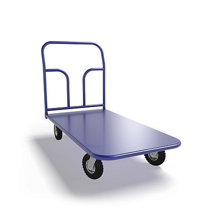 Платформенная тележка ТП 4 (г/п 300 кг, 1200x600 мм, колеса пневматические 250 мм) купить в Тюмени Платформенная тележка ТП 4 (г/п 300 кг, 1200x600 мм, колеса пневматические 250 мм) купить в Тюмени