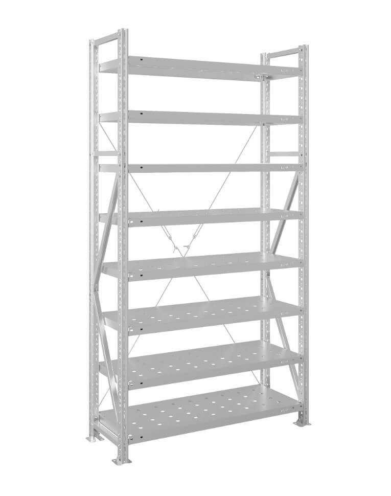 Стеллаж MS U 2000x1000x800 8 полок (200 кг, перф) купить в Тюмени Стеллаж MS U 2000x1000x800 8 полок (200 кг, перф) купить в Тюмени
