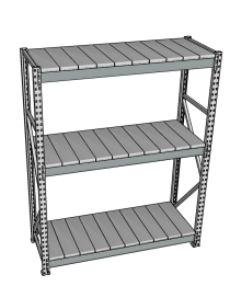 Стеллаж грузовой СГР 2000x1500x1000 3 полки (металл) Стеллаж грузовой СГР 2000x1500x1000 3 полки (металл)