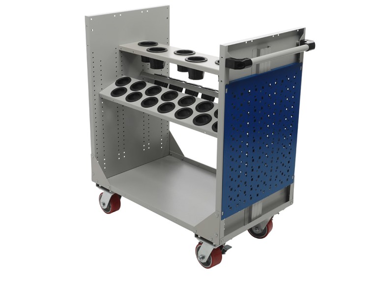 Инструментальная тележка WDS Hard c держателями для оснастки ЧПУ купить в Тюмени Инструментальная тележка WDS Hard c держателями для оснастки ЧПУ купить в Тюмени