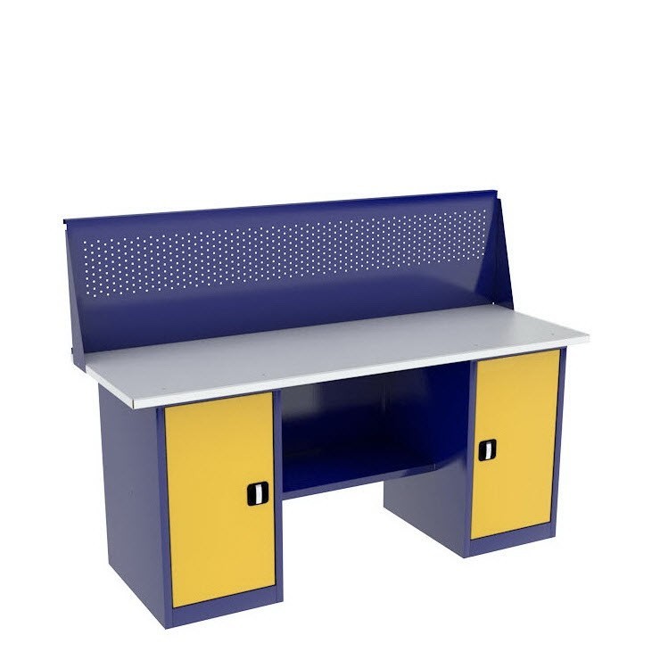 Верстак двухтумбовый ВП-5/1,9 с экраном купить в Тюмени Верстак двухтумбовый ВП-5/1,9 с экраном купить в Тюмени