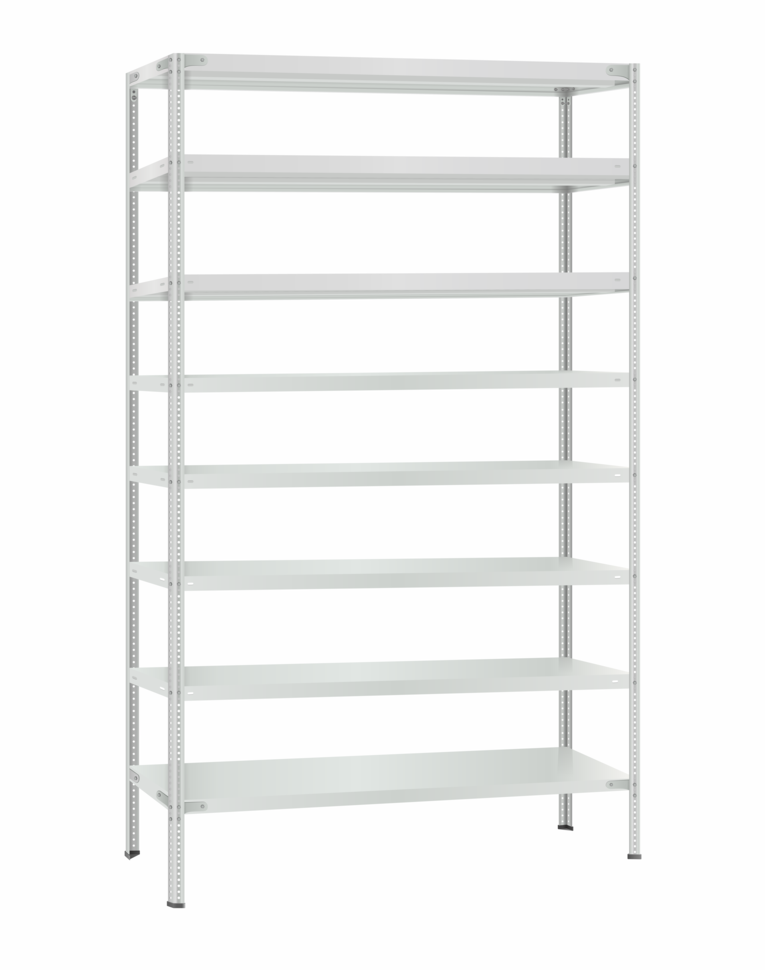 Стеллаж металлический Титан МС-500 2300х1200х300 8 полок купить в Тюмени Стеллаж металлический Титан МС-500 2300х1200х300 8 полок купить в Тюмени