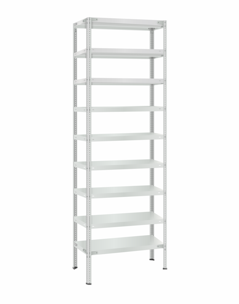 Стеллаж металлический Титан МС-500 2400х700х600 9 полок купить в Тюмени Стеллаж металлический Титан МС-500 2400х700х600 9 полок купить в Тюмени