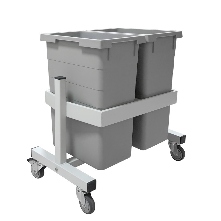 Подкатная подставка держатель для 2-х контейнеров Gresson ПДК-2 купить в Тюмени Подкатная подставка держатель для 2-х контейнеров Gresson ПДК-2 купить в Тюмени