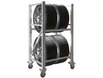 Стеллаж MS PRO 1350/781X606 передвижной для хранения до 4 шин