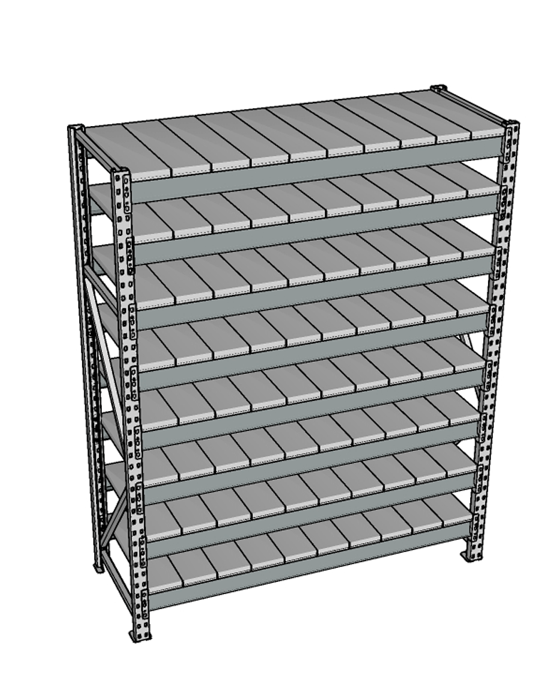 Стеллаж грузовой СГР 2500x1800x800 8 полок (металл) купить в Тюмени Стеллаж грузовой СГР 2500x1800x800 8 полок (металл) купить в Тюмени