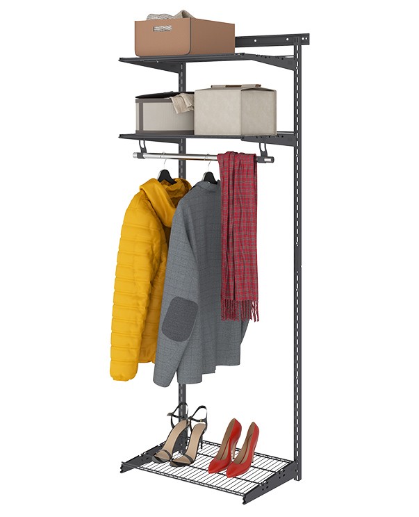 Гардеробная система Практик Home Basic G60 графит купить в Тюмени Гардеробная система Практик Home Basic G60 графит купить в Тюмени