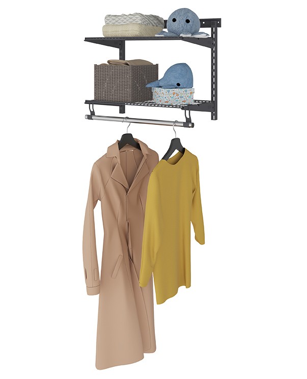 Гардеробная система Практик Home Basic G60S графит купить в Тюмени Гардеробная система Практик Home Basic G60S графит купить в Тюмени