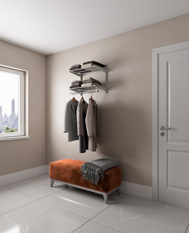 Гардеробная система Практик Home Basic G60S графит купить в Тюмени Гардеробная система Практик Home Basic G60S графит купить в Тюмени