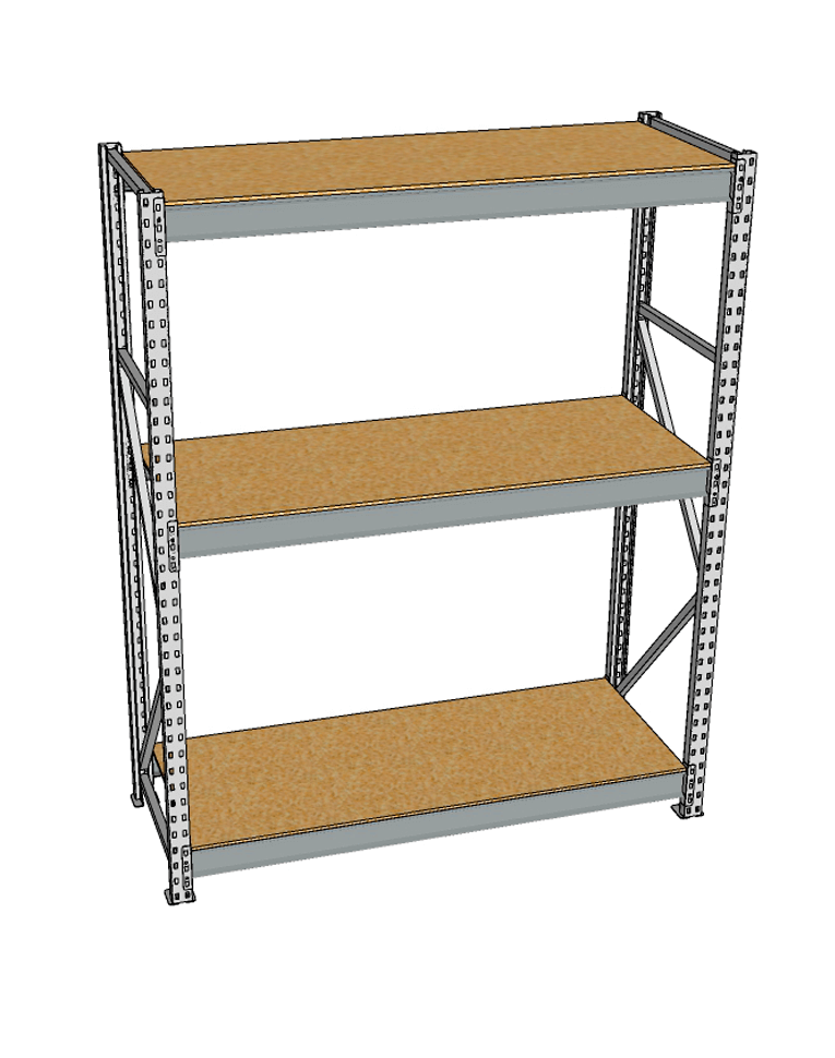 Стеллаж грузовой СГР 2000x900x400 3 полки (ДСП) купить в Тюмени Стеллаж грузовой СГР 2000x900x400 3 полки (ДСП) купить в Тюмени