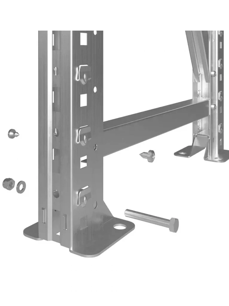 Стеллаж MS U 2500x1200x800 3 полки (400 кг, перф) купить в Тюмени