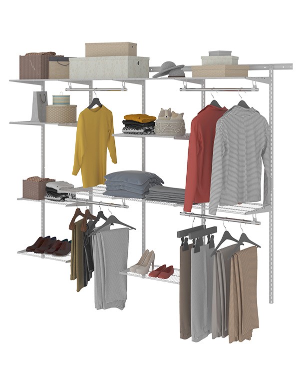 Гардеробная система Практик Home Max G240 белая купить в Тюмени Гардеробная система Практик Home Max G240 белая купить в Тюмени