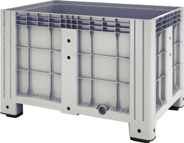 Контейнер 1200х800х800 сплошной, на ножках серый купить в Тюмени Контейнер 1200х800х800 сплошной, на ножках серый купить в Тюмени