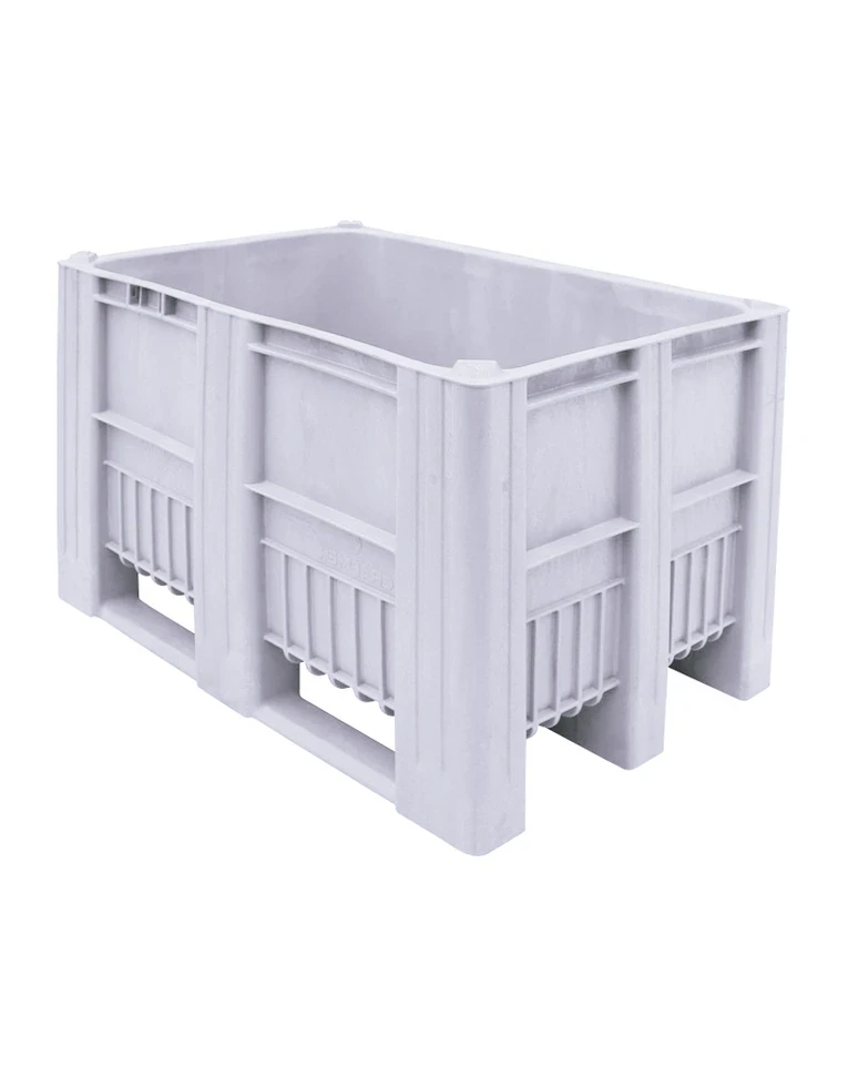 BoxPallet 1200х800х740 мм светло-серый сплошной BoxPallet 1200х800х740 мм светло-серый сплошной