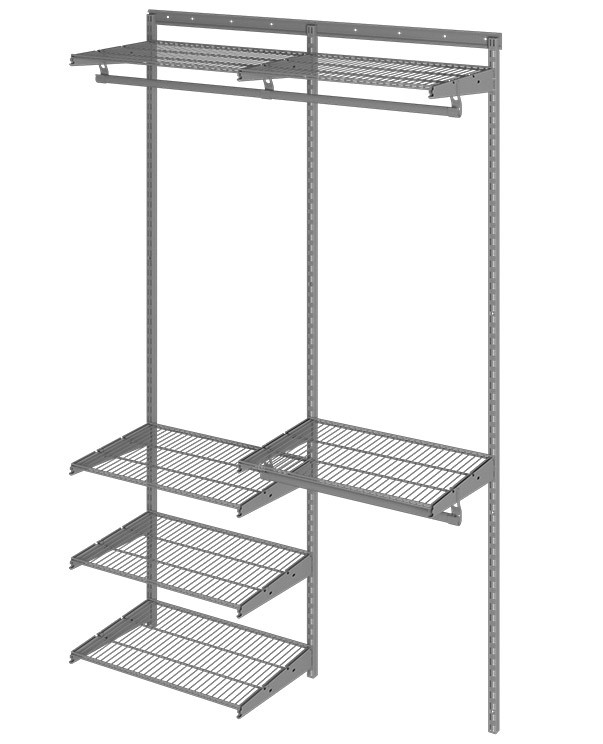 Гардеробная система Практик Home Optima G120 графит купить в Тюмени Гардеробная система Практик Home Optima G120 графит купить в Тюмени