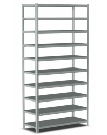 Стеллаж металлический Титан МС-500 2200х700х500 10 полок Стеллаж металлический Титан МС-500 2200х700х500 10 полок