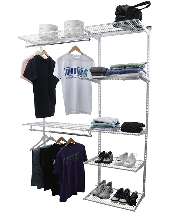 Гардеробная система Практик Home Optima G150 белая купить в Тюмени Гардеробная система Практик Home Optima G150 белая купить в Тюмени