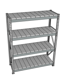 Стеллаж грузовой СГР 2000x1200x800 4 полки (металл) Стеллаж грузовой СГР 2000x1200x800 4 полки (металл)