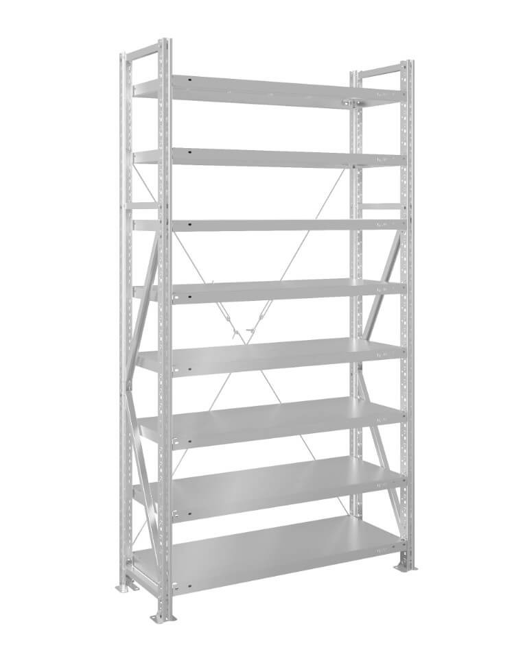 Стеллаж MS U 3000x1500x800 8 полок (200 кг, металл) купить в Тюмени