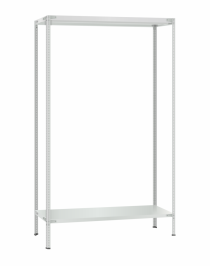 Стеллаж металлический Титан МС-500 2300х1200х600 2 полки Стеллаж металлический Титан МС-500 2300х1200х600 2 полки