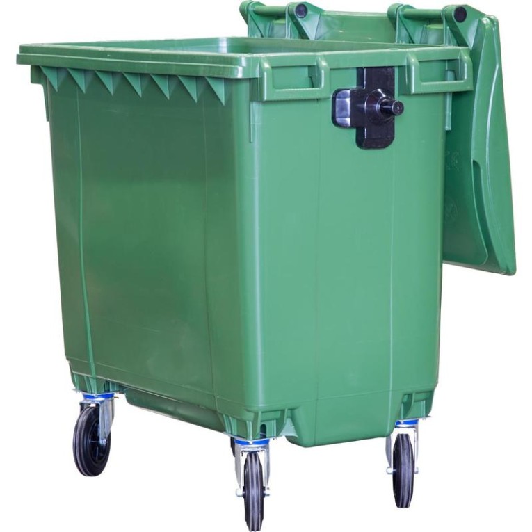 Мусорный контейнер 770л. зелёный купить в Тюмени Мусорный контейнер 770л. зелёный купить в Тюмени