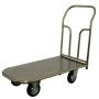 Платформенная тележка ТП НЖ 3 (г/п 400 кг, 1000x600 мм, колеса серая резина 160 мм, нержавеющая сталь) Платформенная тележка ТП НЖ 3 (г/п 400 кг, 1000x600 мм, колеса серая резина 160 мм, нержавеющая сталь)