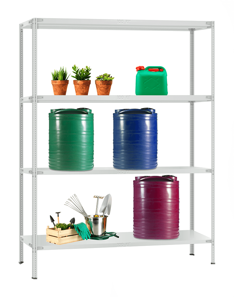 Стеллаж металлический Титан МС-900 2000x1000x600 4 полки купить в Тюмени Стеллаж металлический Титан МС-900 2000x1000x600 4 полки купить в Тюмени