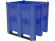 BoxPallet 1300х1150х1250 сплошной, на 3 полозьях синий купить в Тюмени