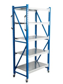 Стеллаж мобильный БиКом СТ-4 250x120x80 5 полок