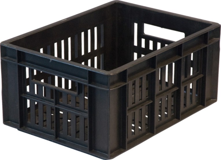 Ящик дрожжевой 400х300х200 с перф. черный купить в Тюмени Ящик дрожжевой 400х300х200 с перф. черный купить в Тюмени