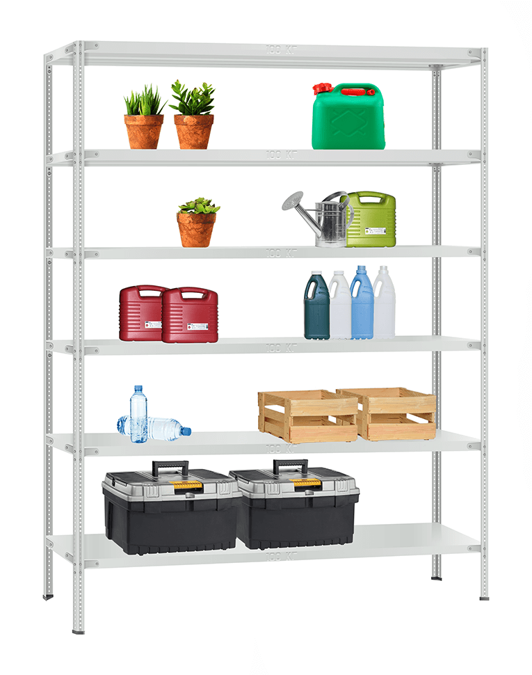 Стеллаж металлический Титан МС-900 2200x1000x300 6 полок купить в Тюмени Стеллаж металлический Титан МС-900 2200x1000x300 6 полок купить в Тюмени