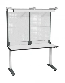 Стол монтажный ДиКом СР-150-01, ESD Thermopal, нерегулируемый, экран Э3, со светильником Стол монтажный ДиКом СР-150-01, ESD Thermopal, нерегулируемый, экран Э3, со светильником