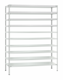 Стеллаж металлический Титан МС-500 3000х1500х400 10 полок Стеллаж металлический Титан МС-500 3000х1500х400 10 полок