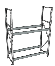 Стеллаж грузовой СГР 2000x1200x500 2 полки (без настила) Стеллаж грузовой СГР 2000x1200x500 2 полки (без настила)