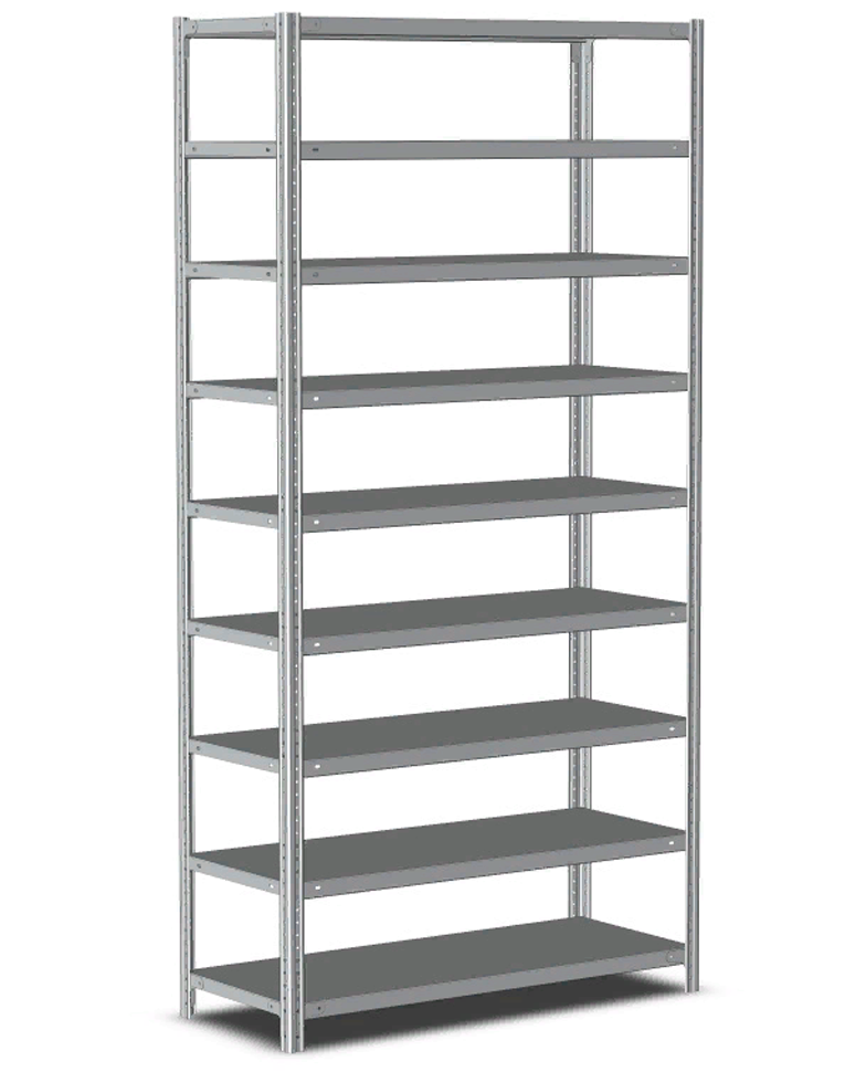 Стеллаж металлический Титан МС-500 1200х700х600 9 полок купить в Тюмени Стеллаж металлический Титан МС-500 1200х700х600 9 полок купить в Тюмени