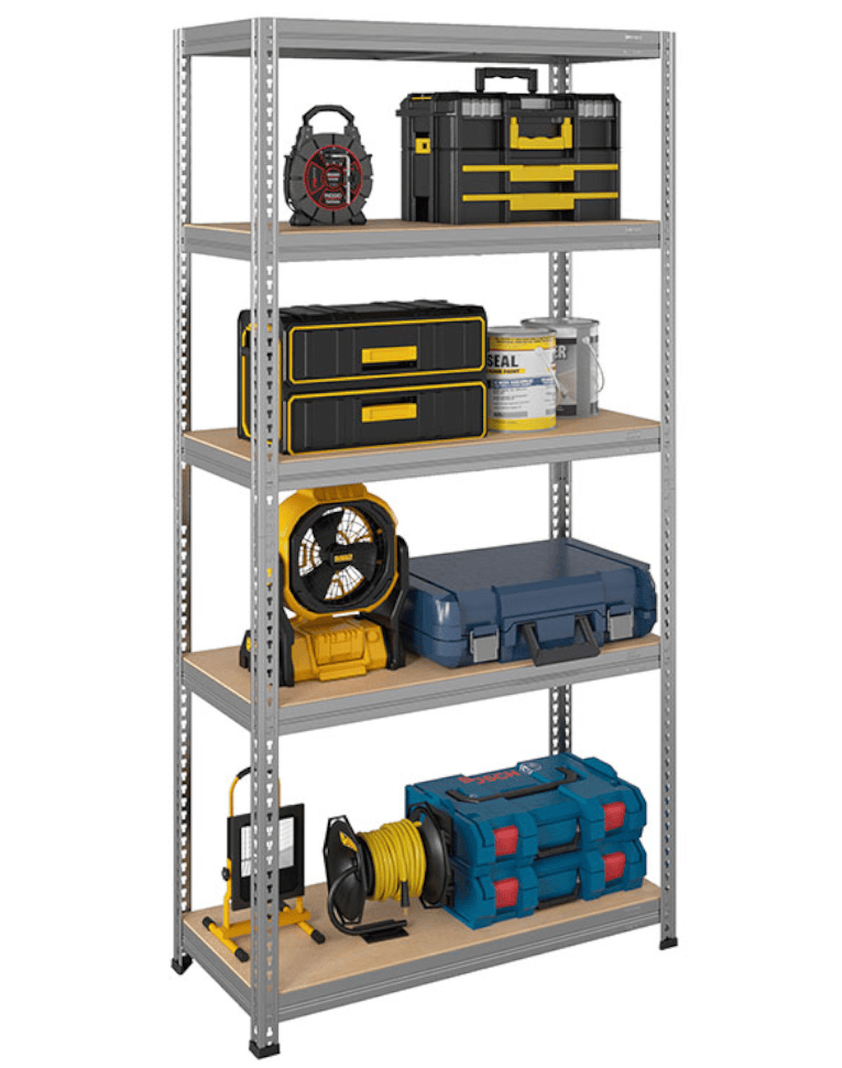 Стеллаж быстросборный ЛОФТ (SBL) 1800x900x450 5 полок (цинк) купить в Тюмени Стеллаж быстросборный ЛОФТ (SBL) 1800x900x450 5 полок (цинк) купить в Тюмени