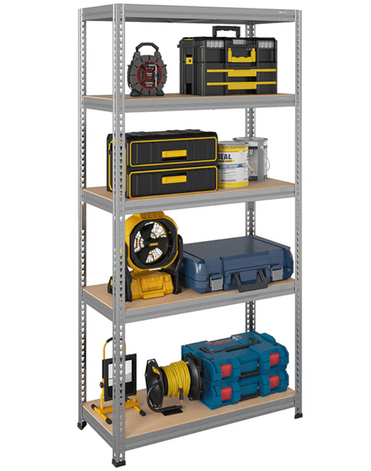 Стеллаж быстросборный ЛОФТ (SBL) 1800x1200x450 5 полок (цинк) купить в Тюмени Стеллаж быстросборный ЛОФТ (SBL) 1800x1200x450 5 полок (цинк) купить в Тюмени