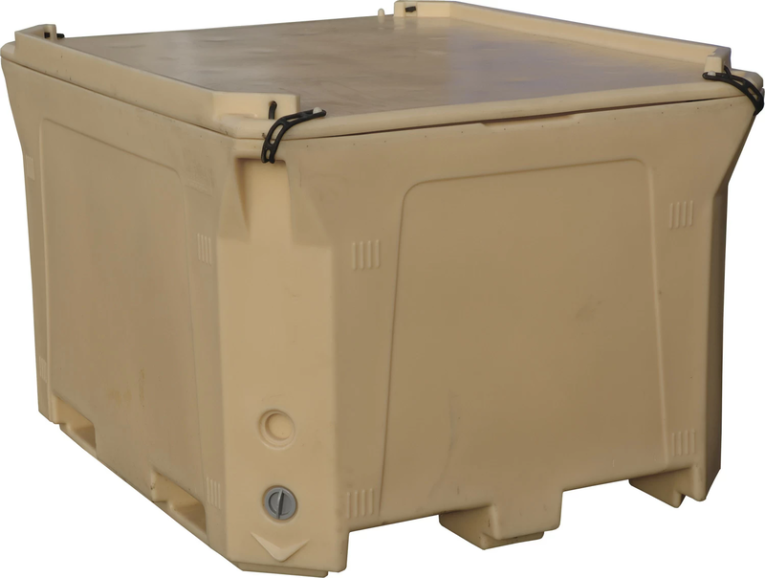 Контейнер 1470х1180х965 мм бежевый с крышкой купить в Тюмени Контейнер 1470х1180х965 мм бежевый с крышкой купить в Тюмени