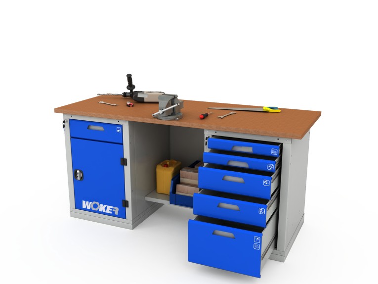 Верстак двухтумбовый WOKER PRO 2205.1800 купить в Тюмени Верстак двухтумбовый WOKER PRO 2205.1800 купить в Тюмени