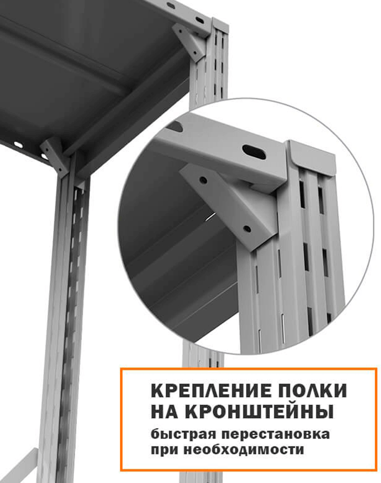 Стеллаж ТСУ 2500x1500x300 4 полки (150 кг, перф) купить в Тюмени Стеллаж ТСУ 2500x1500x300 4 полки (150 кг, перф) купить в Тюмени