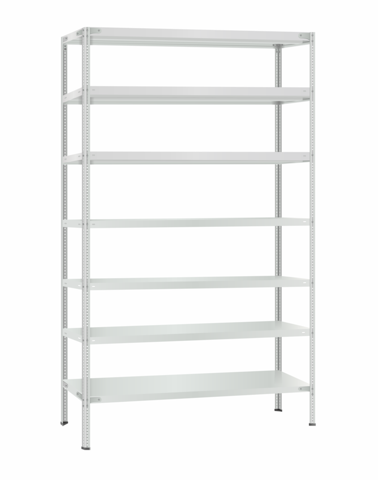 Стеллаж металлический Титан МС-500 2400х1200х400 7 полок купить в Тюмени Стеллаж металлический Титан МС-500 2400х1200х400 7 полок купить в Тюмени