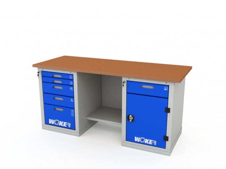 Верстак двухтумбовый WOKER PRO 2502.1800 купить в Тюмени Верстак двухтумбовый WOKER PRO 2502.1800 купить в Тюмени